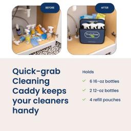 Truly Free Home Cleaning Caddy: keeps Truly Free products organized, making it easy to clean while staying clutter-free.