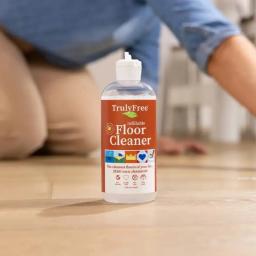 Truly Free Home Floor Cleaner: squirt floor cleaner directly onto floor surface and mop.