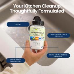 Truly Free Home Garbage Disposal Cleaner: Tough on odors, neutralizes and eliminates odors, plant-derived.