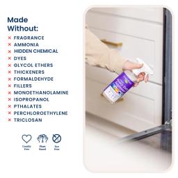 Heavy Duty Degreaser: made without fragrance, ammonia, chlorine, glycol ethers, isopropanol, phthalates, triclosan, quats.