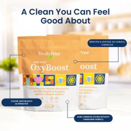 OxyBoost: Removes tough stains, made with carefully selected ingredients.
