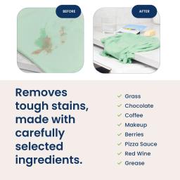 Before / After: Truly Free Home Stain Stick: removes tough stains, made with carefully selected ingredients.