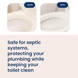 Before / After Toilet Bowl Cleaner - safe for septic systems, protecting plumbing while keeping toilet clean.