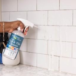 Truly Free Home Tub & Tile Cleaner: easily clean kitchen backsplash, bathroom tiles and tubs.