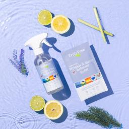 Truly Free Home Wrinkle & Static Releaser spray bottle.